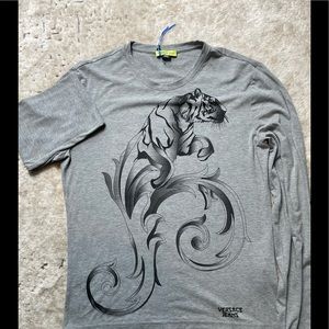 Versace Jeans Long Sleeve Gray Shirt